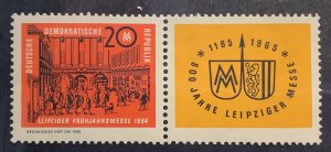 Germany DDR 1964 Scott 692 MNH - 20pf,   Leipzig Spring Fair