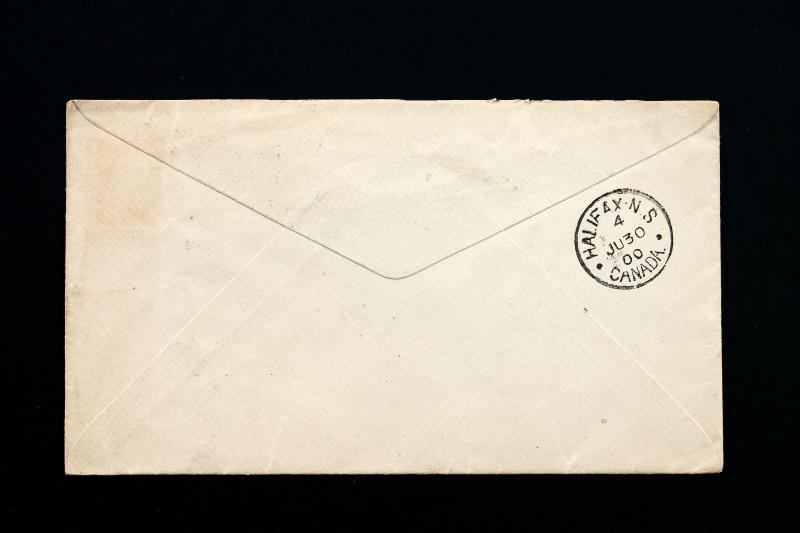 Stamp Newfoundland Sc# 82 pair on 1900 Commercial Cover