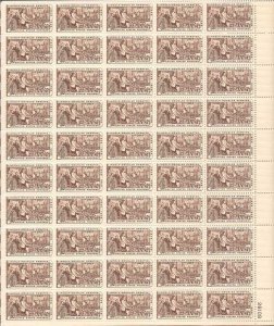 US Stamp 1958 4c Sesquicentennial Lincoln-Douglas Debate 50 Stamp Sheet #1115