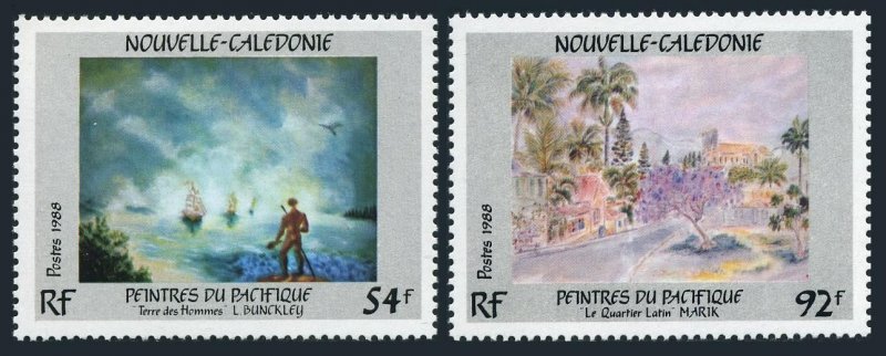 New Caledonia 605-606, MNH. Michel 839-840. Art 1988. L. Bunckley, Marik.