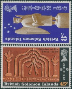 Solomon Islands 1970 SG199-200 Christmas set MLH