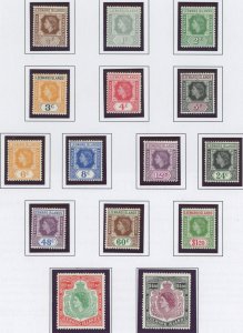 Leeward Islands #133-147 Unused Single (Complete Set)