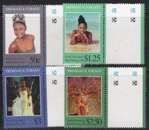 Thematic stamps TRINIDAD & TOBAGO 1999 MISS UNIVERSE 873/6 mint