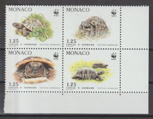 MONACO 1991 WWF SG 2048/51 MNH