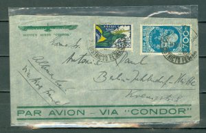 BRAZIL 1935 AIR MAIL COVER VIA CONDOR AIRLINES...#413