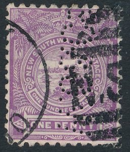 New South Wales sc# 77 Used - Perfin WG&C - Australia