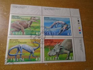 Canada #   1498a  used   Plate   Block