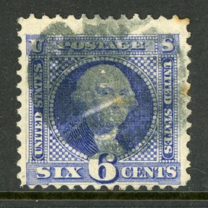 USA 1869 Washington 6¢ Pictorial Scott # 115 VFU M685 ⭐⭐⭐⭐