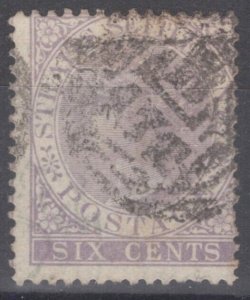 ZAYIX Straits Settlements 12 Used 6c violet Royalty Queen Victoria 092922S164