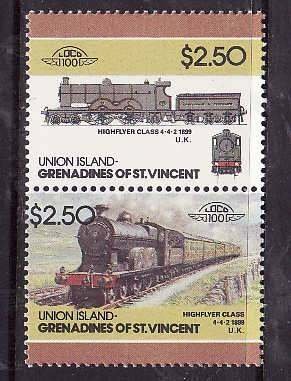 Union Is-Grenadines of St Vincent-Sc#57- id6-unused NH set-Trains-Locomotives-19