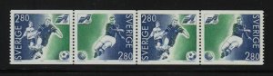 1992 SWEDEN Football MNH coil 2 pairs SG 1623-1624