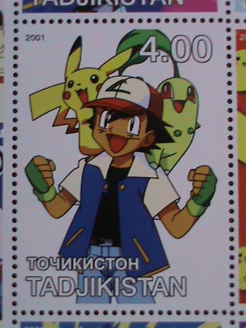TAJIKISTAN-POKEMON-MNH SHEET VF WE SHIP TO WORLD WIDE.-WE COMBINED SHIPPING