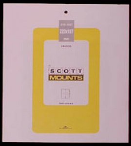 Scott/Prinz Pre-Cut Souvenir Sheets Small Panes Stamp Mounts 223x187 #1006 Clear 