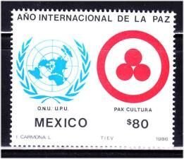 Mexico, 80p Peace Year (SC# 1460) MNH