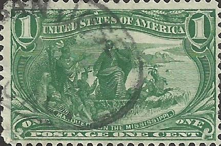 # 285 Dark Yellow Green Used FAULT Jacques Marquette On The Mississippi