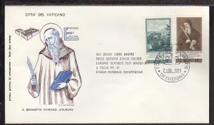 Vatican Benedetto 1965 U/A FDC BIN