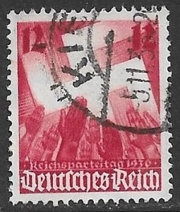 GERMANY 1936 12pf NAZI CONGRESS Issue Sc 480 VFU