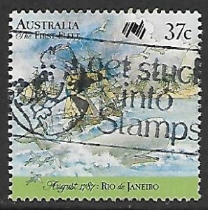 Australia # 1027a - Whale & Ships in Storm - Used....(KBlw9)