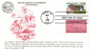 #2416 South Dakota Statehood Combo KMC FDC