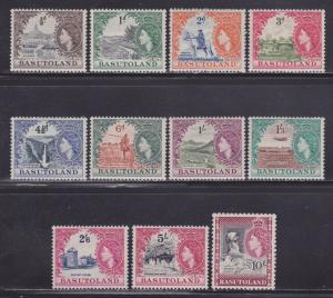 Basutoland Scott #'s 46-56 VF set mint hinged nice colors cv $ 110 ! see pic !