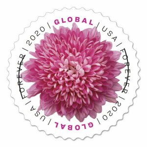 5460 Chrysanthemum Global Forever Single MNH FREE SHIPPING Delivery After 4/30