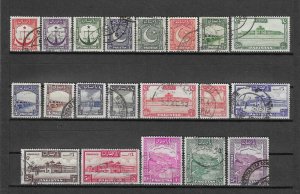 PAKISTAN 1948/57 SG 24/43a USED Cat £100