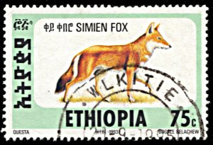 Ethiopia 1393O, used, Simien Fox