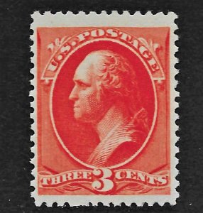 US 1887 Sc. 214 LH, tall stamp, copy of PF cert. for block, this is the UR stamp