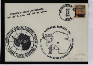 US 1608 1986 Antarctic cover