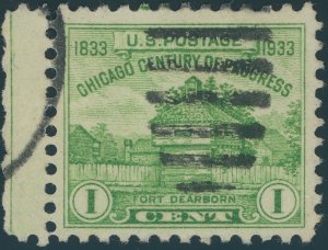 US 728 Century of Progress Issue; Used -- See details and scan