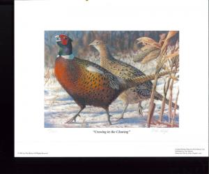 MINNESOTA #20 2002 STATE PHEASANT  STAMP PRINT Nick Reitzel