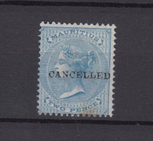 Mauritius QV 1860 2d Cancelled O/P SG59 MH BP8899