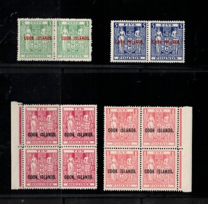 Cook Islands #126 - #126c (SG #133 #134 #135w #136w) Very Fine Never Hinged