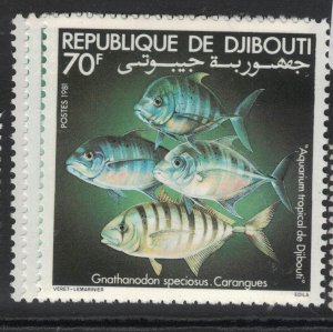 Djibouti Fish SC 521-3 MNH (9fel)