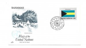 United Nations #432 Flag Series 1984, Bahamas ArtCraft  FDC