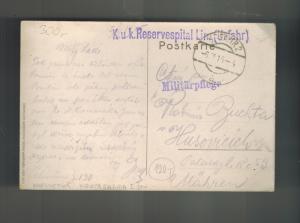 1915 Linz Unfahr Austria Feldpost KuK Postcard Cover RPPC Einzug in Paris