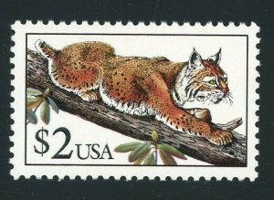 Scott 2482 Bobcat MNH  Single $2.00 Stamp