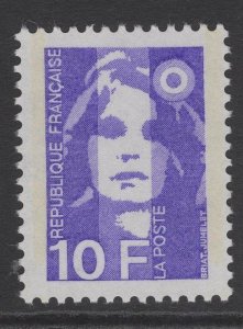 FRANCE SG2930 1990 10f BLUISH VIOLET MNH