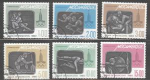 Mozambique Scott 624-629 Used CTO Olympic set 1979