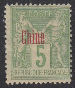 France - Offices in China 2a MH CV $47.50