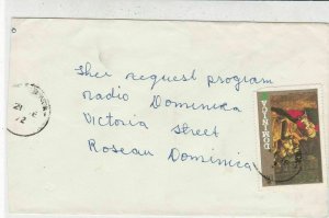 Dominica 1972 Boccaccino Painting Stamp Cover to Request Programme Radio Rf33595