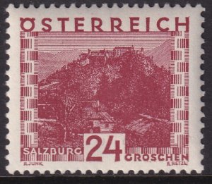 1930 Austria Salzburg 24 groschen issue MNH Sc# 333 CV $43.55