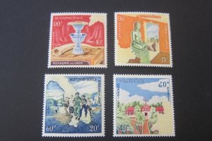 Laos 1964 Sc 92-5 set MH