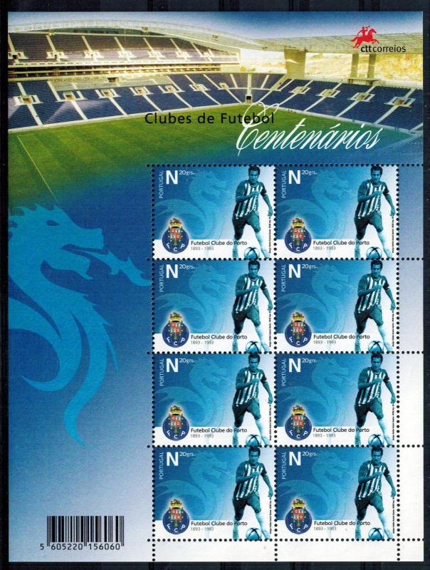 Portugal 2006 Benfica Sporting + Porto Mini Sheets MNH