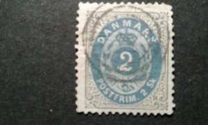 Denmark #16 used small thin e207 10615