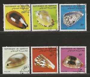 DJIBOUTI SC# 551-56   FVF/CTO