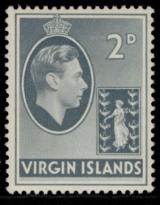 BRITISH VIRGIN ISLANDS GVI SG113a, 2d grey, M MINT.