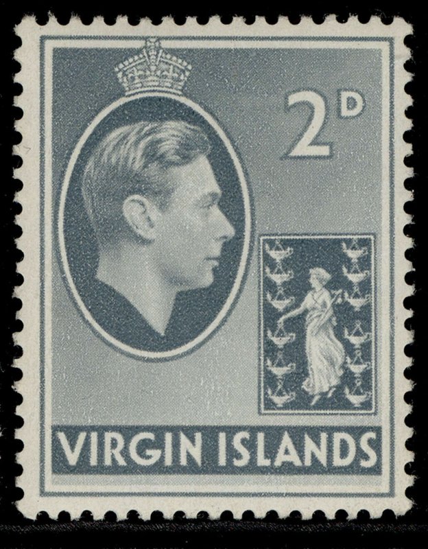 BRITISH VIRGIN ISLANDS GVI SG113a, 2d grey, M MINT.