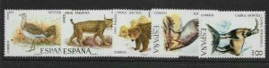 SPAIN SG2094/8 1971 FAUNA SET MNH