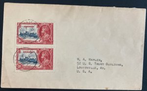 1935 Ascension cover To Louisville KY Usa  King George V Silver Jubilee